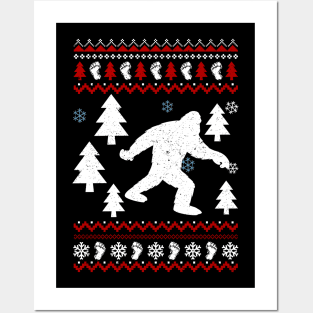 Sasquatch Ugly Christmas Posters and Art